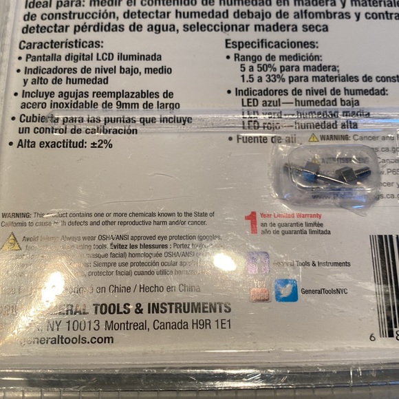NWT General 2014 The Seeker Pin-Type Moisture Meter #MMD4E - Picture 5 of 5